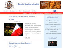 Tablet Screenshot of kanonicy.pl